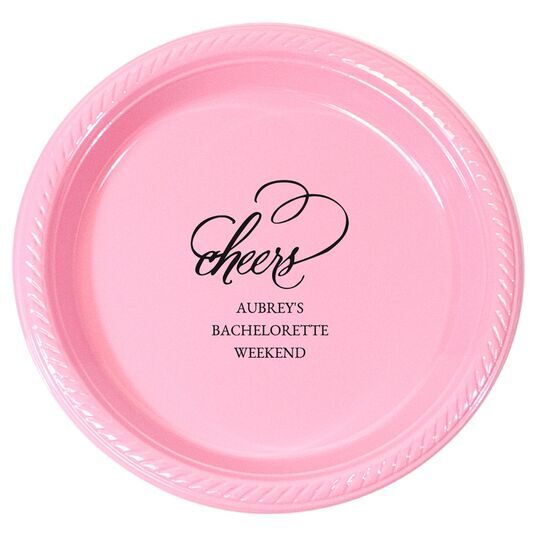 Refined Cheers Plastic Plates