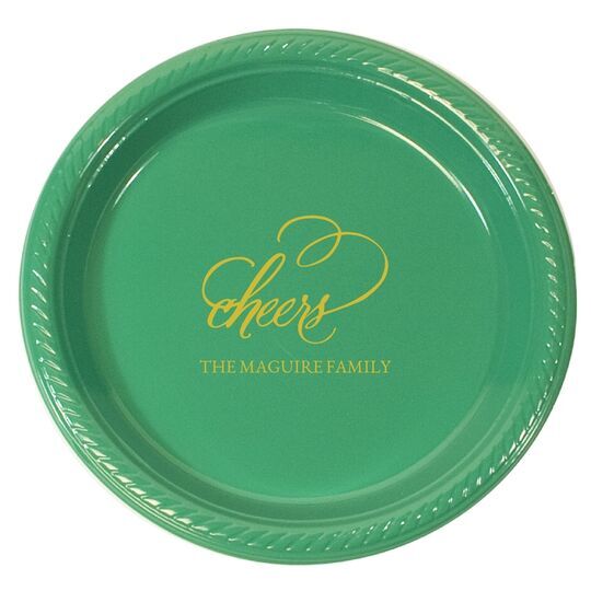 Refined Cheers Plastic Plates