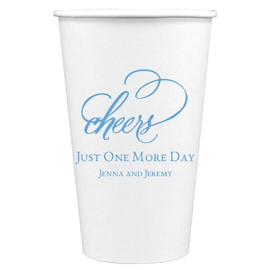 Refined Cheers Paper Coffee Cups