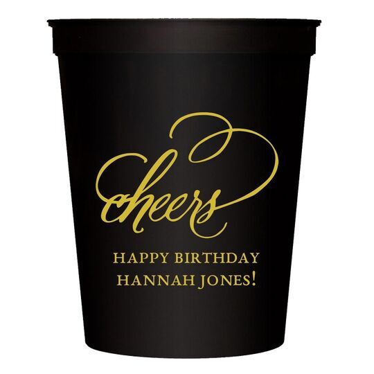 Refined Cheers Stadium Cups