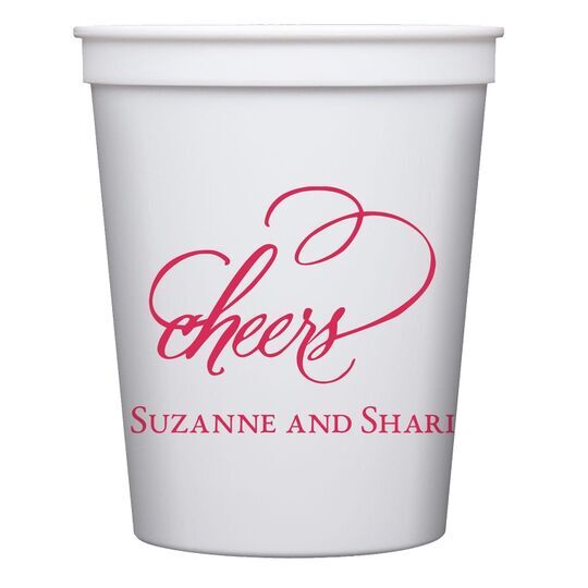 Refined Cheers Stadium Cups