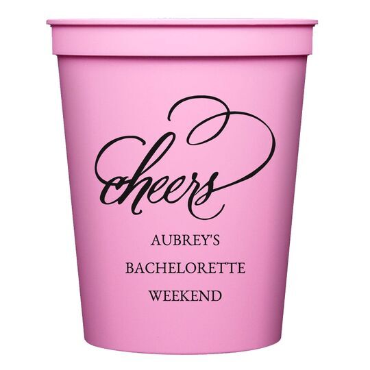 Refined Cheers Stadium Cups