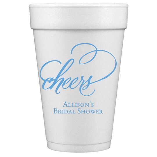 Refined Cheers Styrofoam Cups