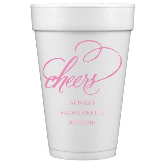 Refined Cheers Styrofoam Cups