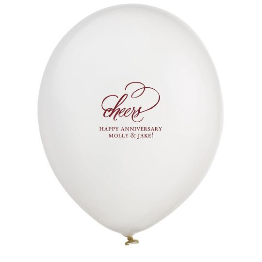 Refined Cheers Latex Balloons