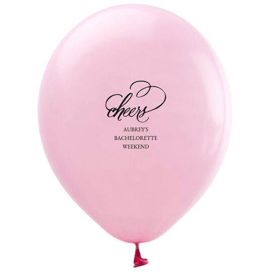 Refined Cheers Latex Balloons