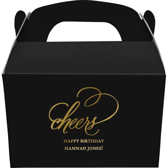 Refined Cheers Gable Favor Boxes