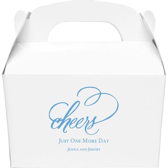 Refined Cheers Gable Favor Boxes
