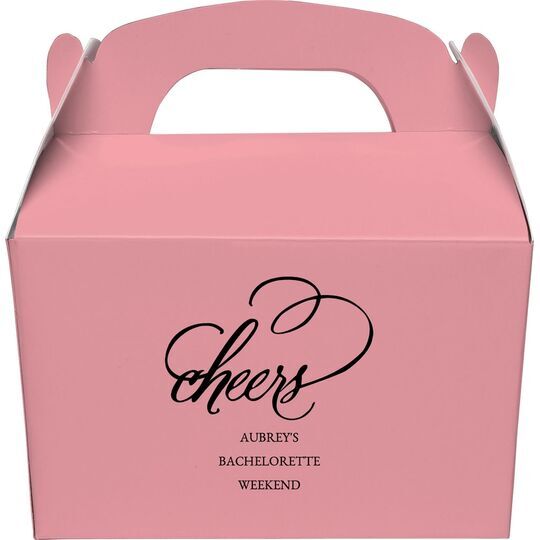 Refined Cheers Gable Favor Boxes