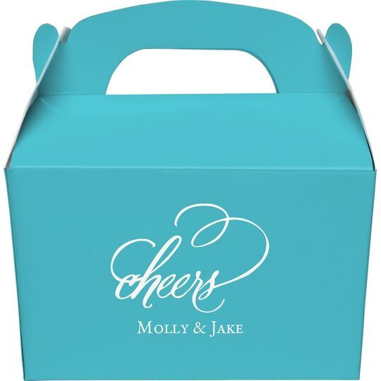 Refined Cheers Gable Favor Boxes