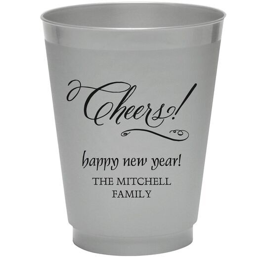 Elegant Cheers Colored Shatterproof Cups