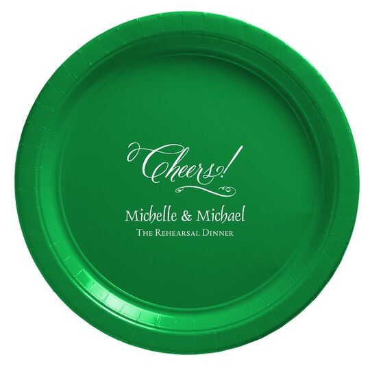 Elegant Cheers Paper Plates