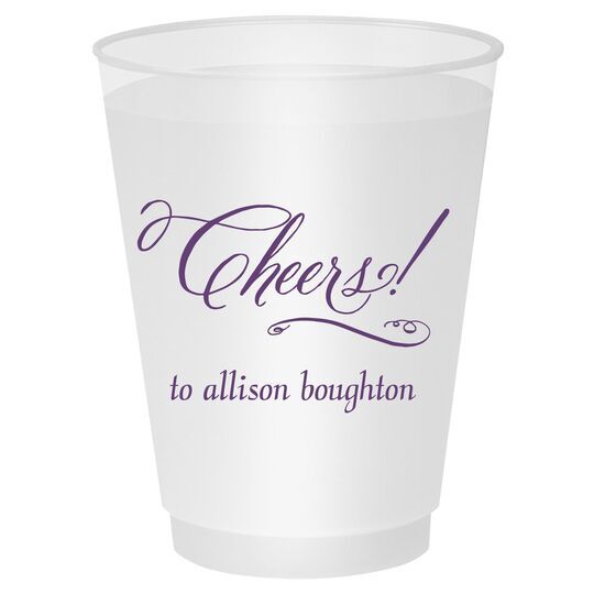 Elegant Cheers Shatterproof Cups