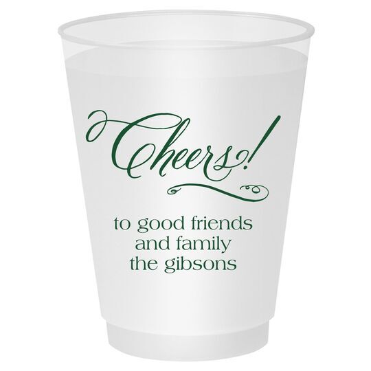 Elegant Cheers Shatterproof Cups