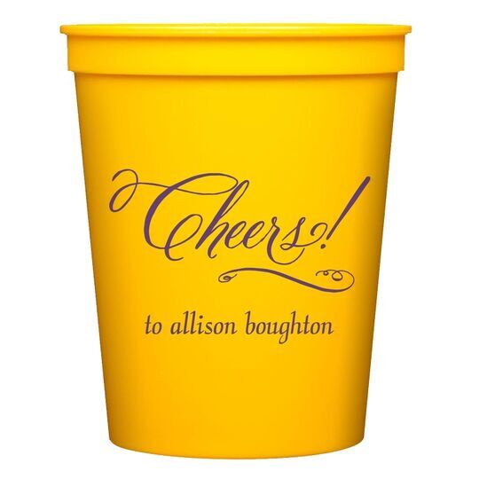 Elegant Cheers Stadium Cups