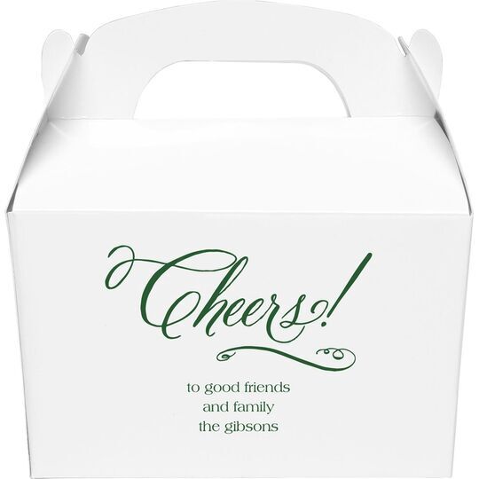 Elegant Cheers Gable Favor Boxes