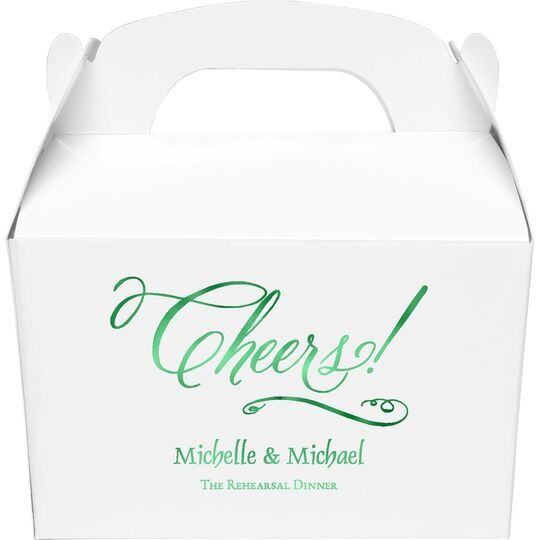 Elegant Cheers Gable Favor Boxes