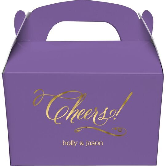 Elegant Cheers Gable Favor Boxes