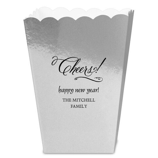 Elegant Cheers Mini Popcorn Boxes