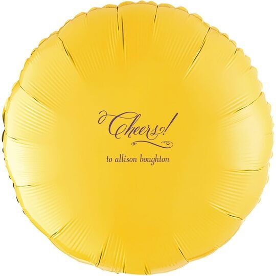 Elegant Cheers Mylar Balloons