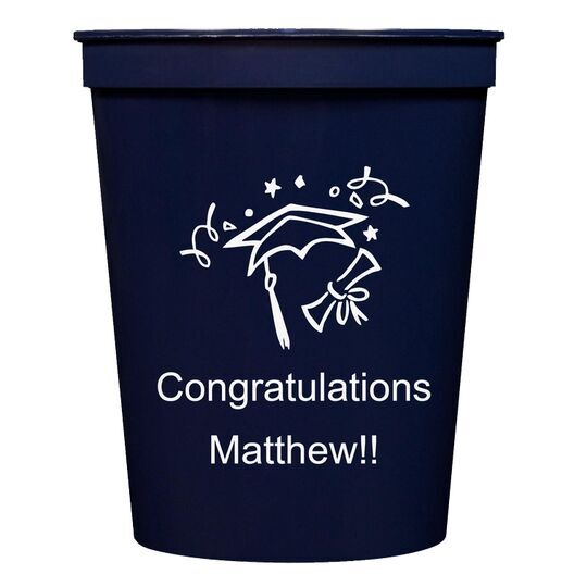 Finally Graduation Day Stadium Cups