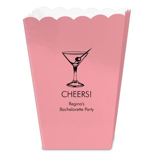 Martini Party Mini Popcorn Boxes