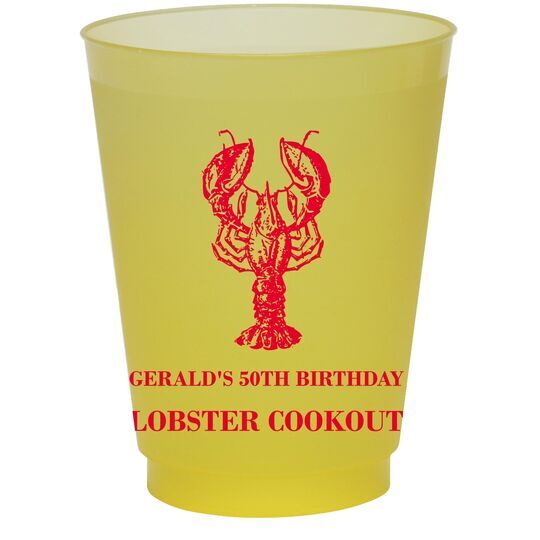 Lobster Colored Shatterproof Cups