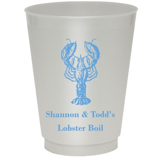 Lobster Colored Shatterproof Cups