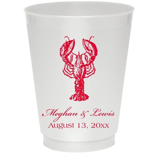 Lobster Colored Shatterproof Cups