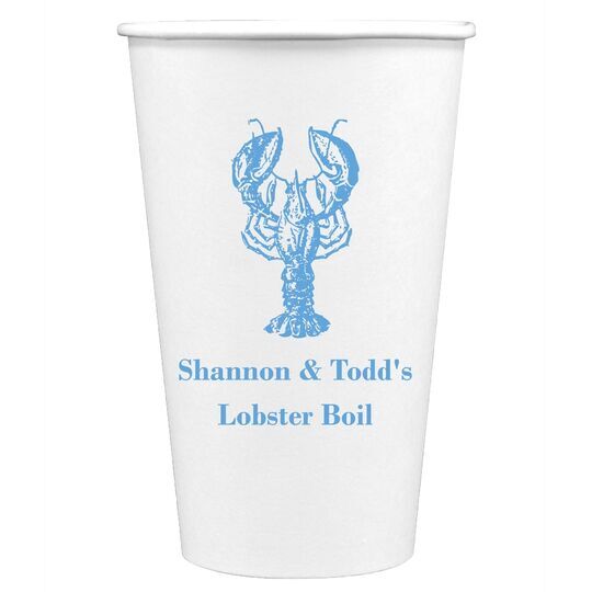 Lobster Paper Coffee Cups
