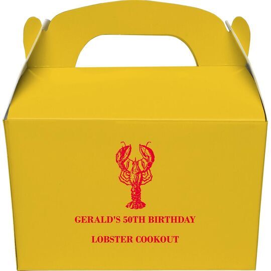 Lobster Gable Favor Boxes