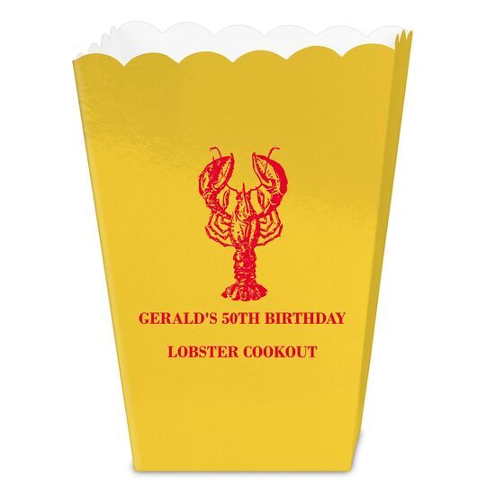 Lobster Mini Popcorn Boxes