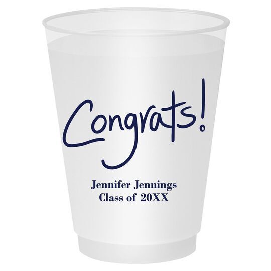 Fun Congrats Shatterproof Cups