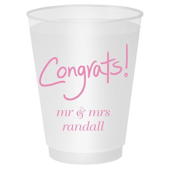 Fun Congrats Shatterproof Cups