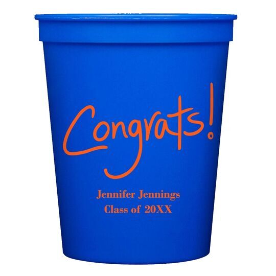 Fun Congrats Stadium Cups