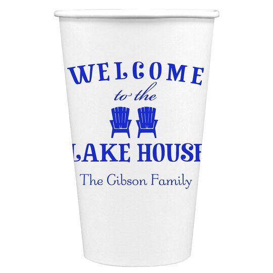 Welcome to the Lake House Paper Coffee Cups