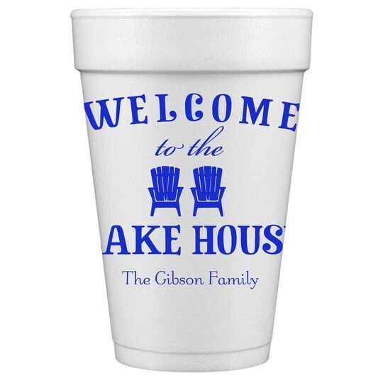 Welcome to the Lake House Styrofoam Cups