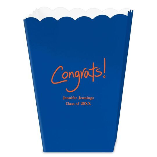 Fun Congrats Mini Popcorn Boxes