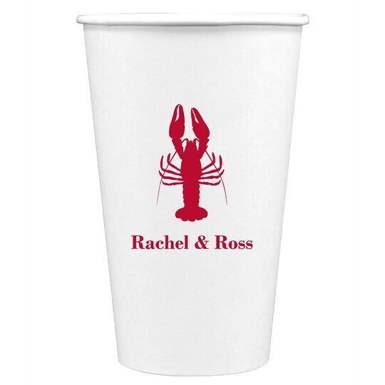 Maine Lobster Paper Coffee Cups