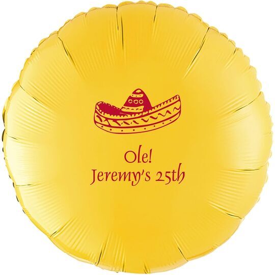 Sombrero Mylar Balloons
