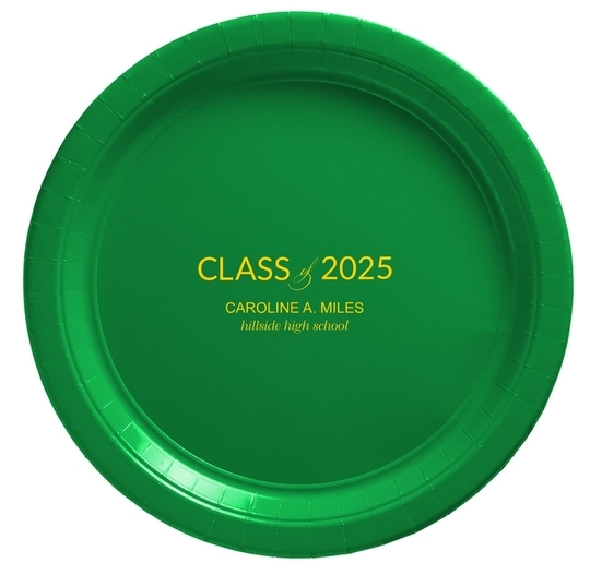 Bold Class of Graduation Paper Plates