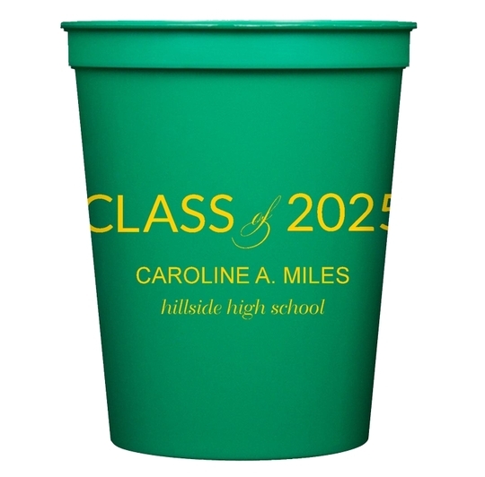 Bold Class of Graduation Stadium Cups