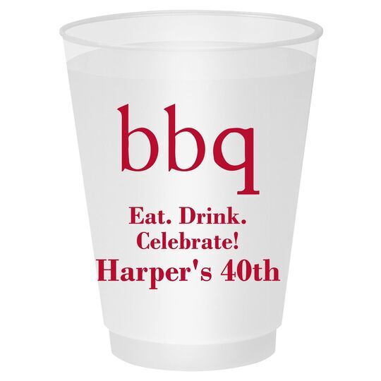 Big Word BBQ Shatterproof Cups