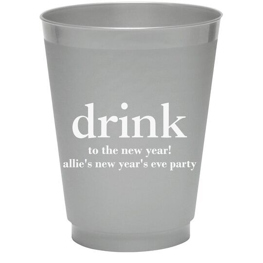 Big Word Drink Colored Shatterproof Cups