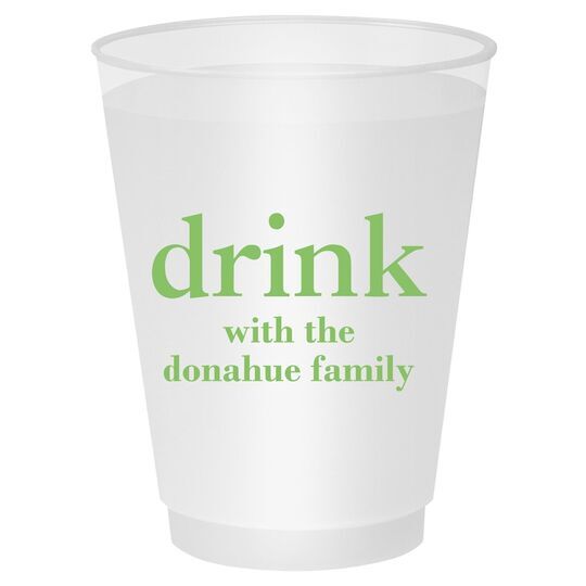 Big Word Drink Shatterproof Cups
