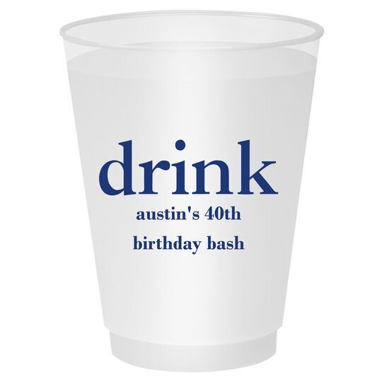 Big Word Drink Shatterproof Cups