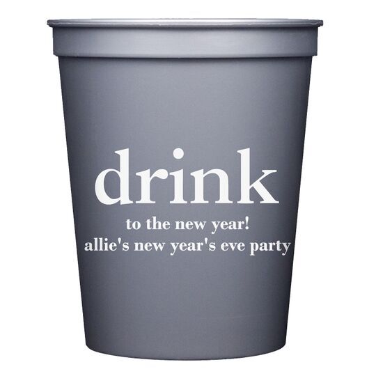 Big Word Drink Stadium Cups