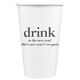Big Word Drink Paper Coffee Cups Image 3 of 4
