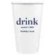 Big Word Drink Paper Coffee Cups Image 1 of 4