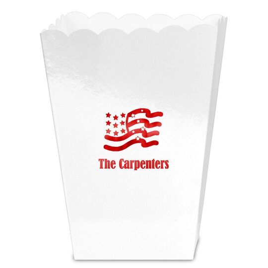 American Flag Mini Popcorn Boxes